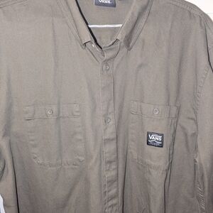 Vans Men's Olive Green Shirt